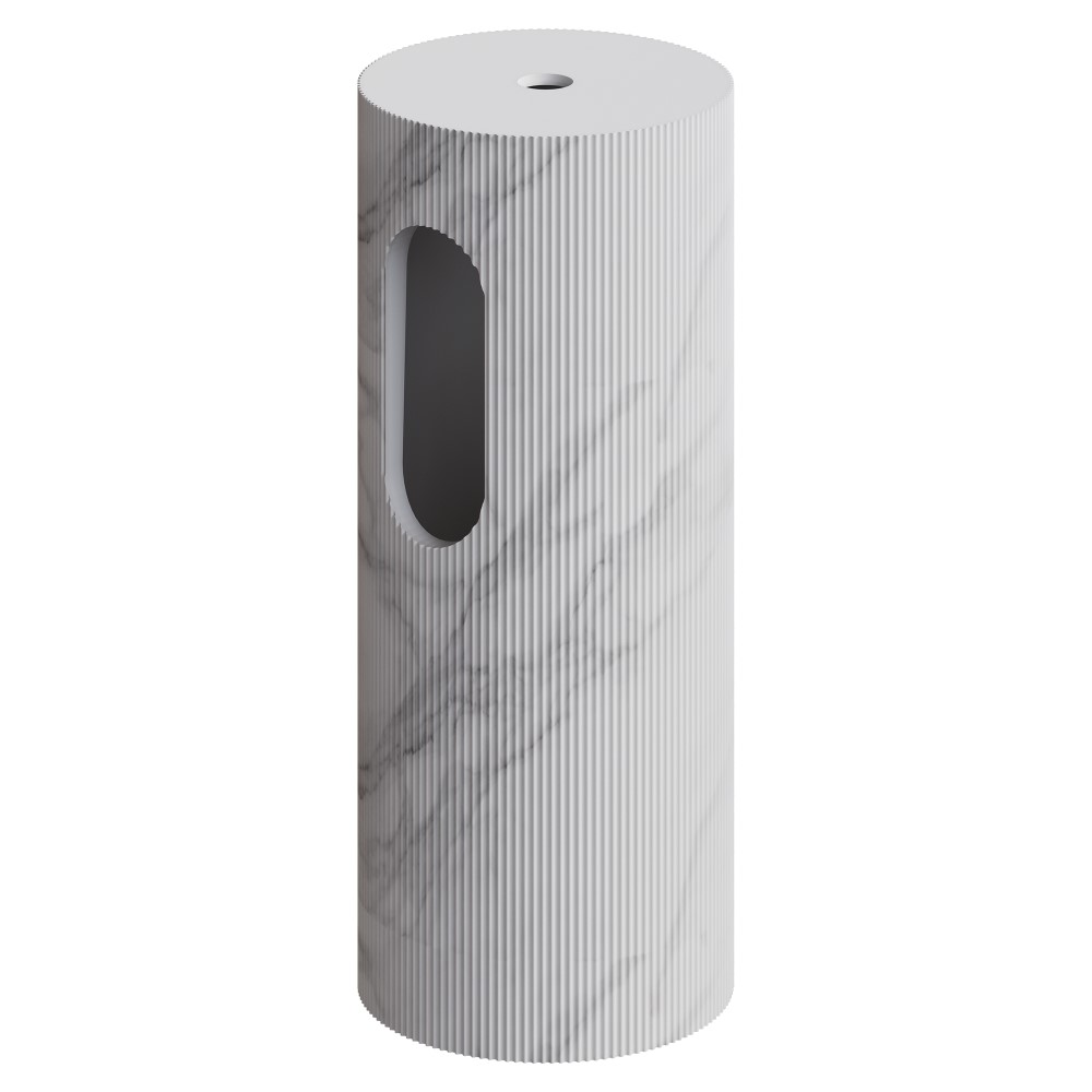 Пьедестал для раковины Boheme Sole Corian 801-Base-Rib-CLCT (калакатта)