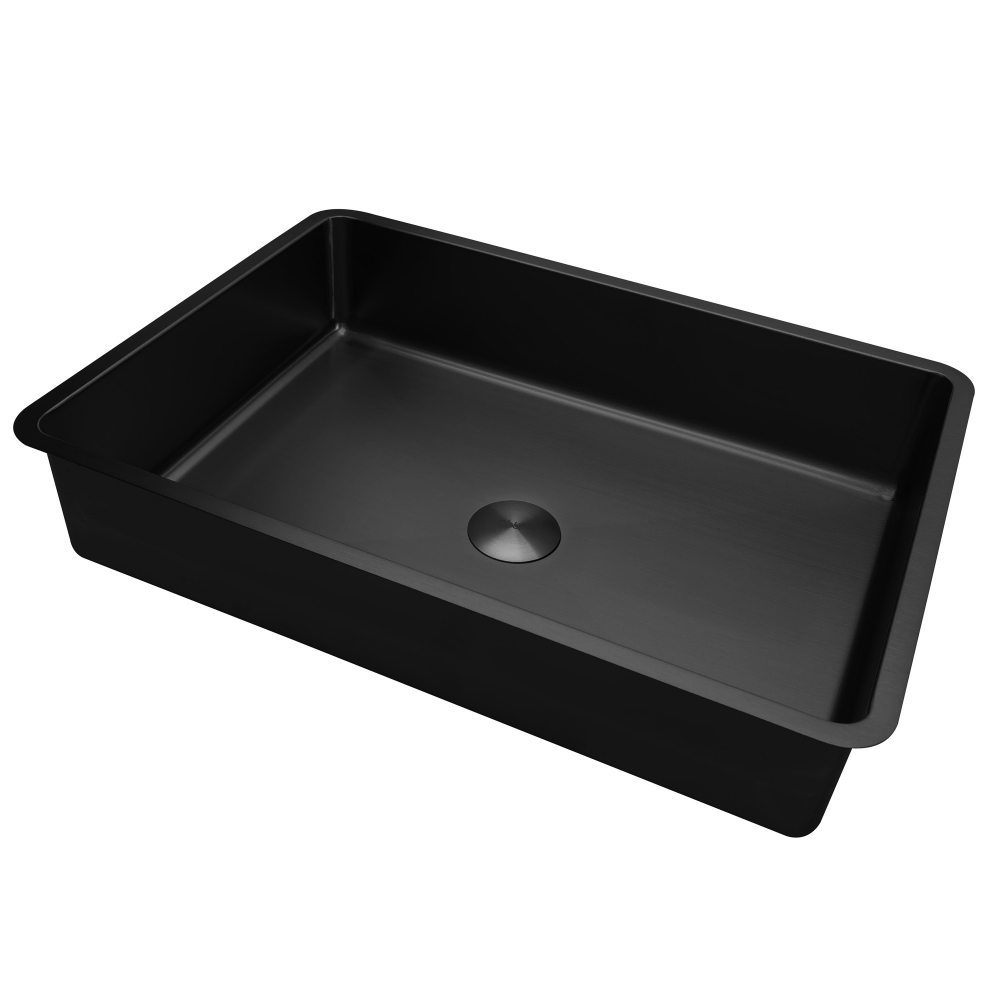 Раковина встраиваемая Abber Wasser Kreis AF2402MB 520*370 мм (чёрный матовый)