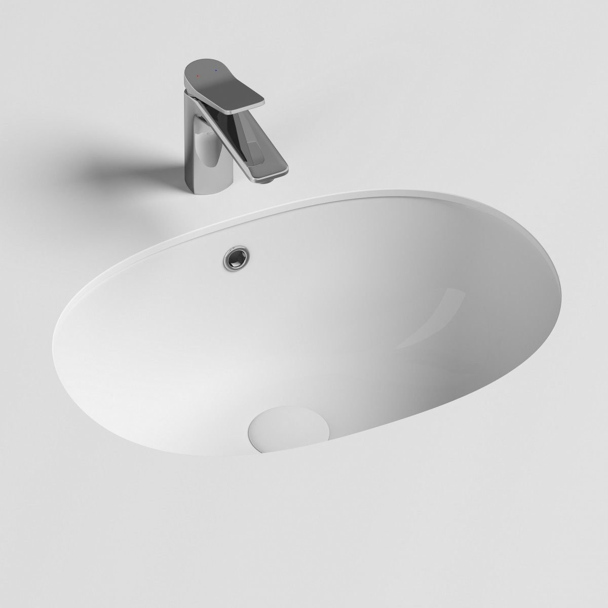 Раковина встраиваемая Ceramica Nova Element CN6044 575*385 мм (белый)