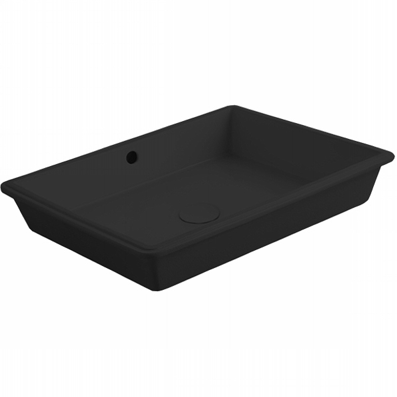 Раковина встраиваемая Simas Lavabi d'arredo S60 nero 615*415 мм (чёрный матовый)