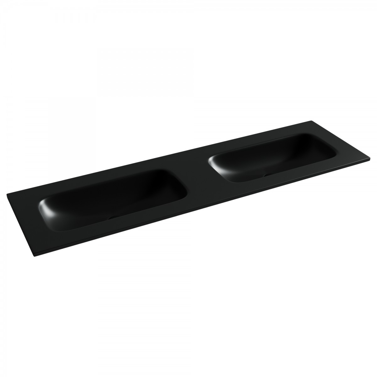 Раковина двойная Ceramica Nova Grace CN7023MBwx 1610*457 мм (чёрный матовый)