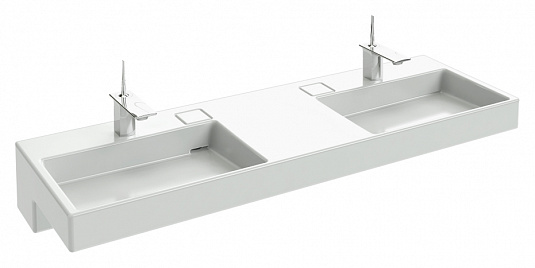 Раковина двойная Jacob Delafon Terrace EXA112-00 1500*490 мм (белый)