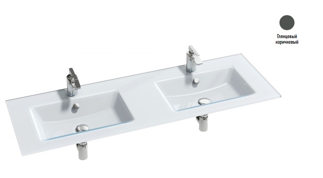 Раковина двойная Jacob Delafon Vox EB2100-DD4 1412*465 мм (коричневый)