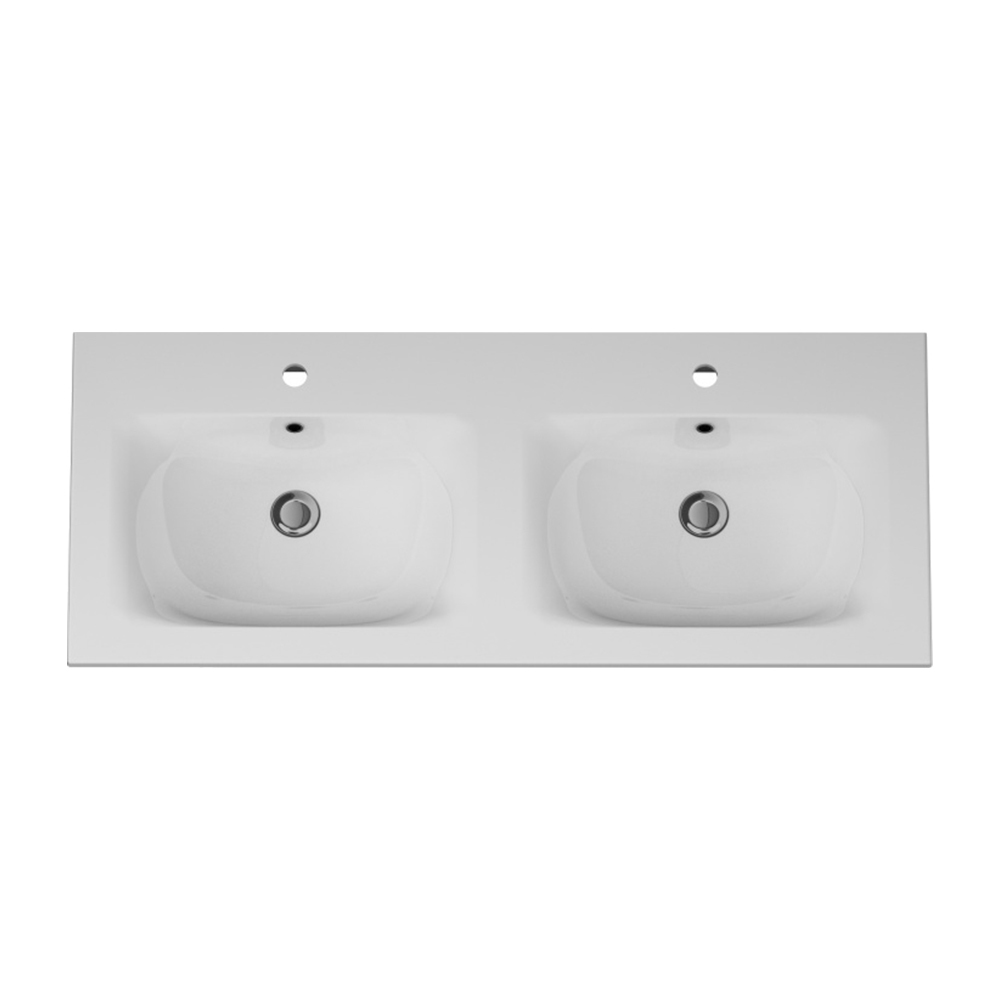 Раковина двойная АМ.РМ Spirit 2.0 M70AWCD1202WG 1200*495 мм (белый)