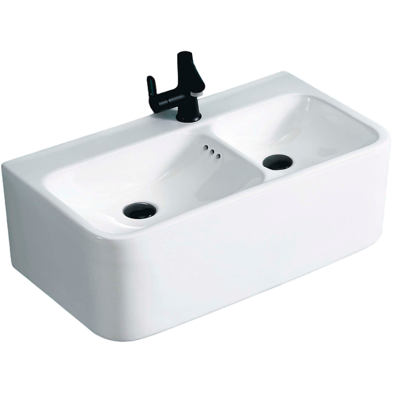 Раковина двойная Cerutti SPA Double Como CT9700 750*400 мм (белый)