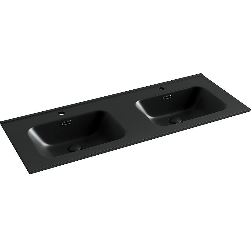 Раковина двойная Ceramica Nova Element CN7004MB 1210*465 мм (чёрный матовый)