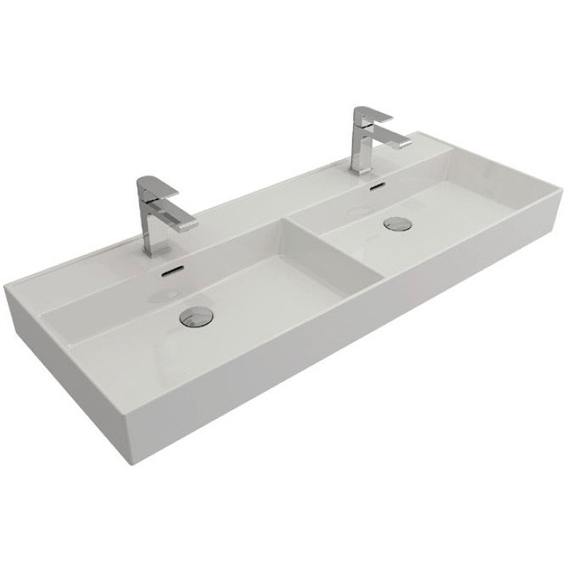 Раковина двойная Bocchi Milano 1393-002-0126 1204*465 мм (белый матовый)