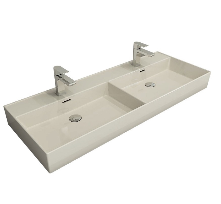 Раковина двойная Bocchi Milano 1393-014-0126 1204*465 мм (кремовый)