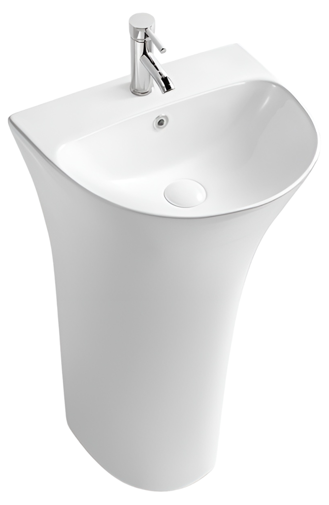 Раковина напольная SantiLine SL-4017 475*410 мм (белый)