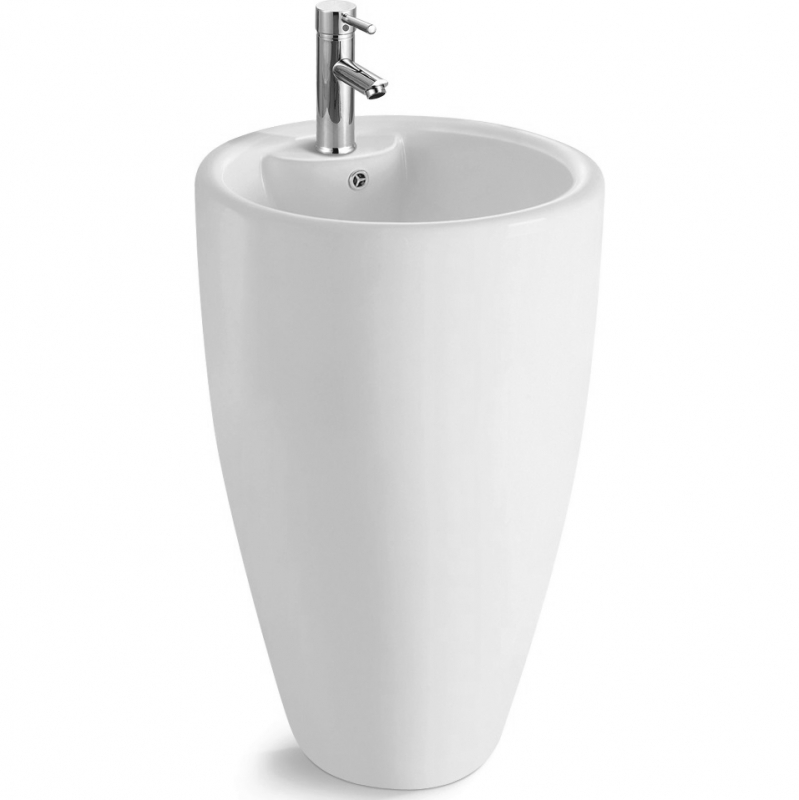 Раковина напольная SantiLine SL-4002 500*385 мм (белый)