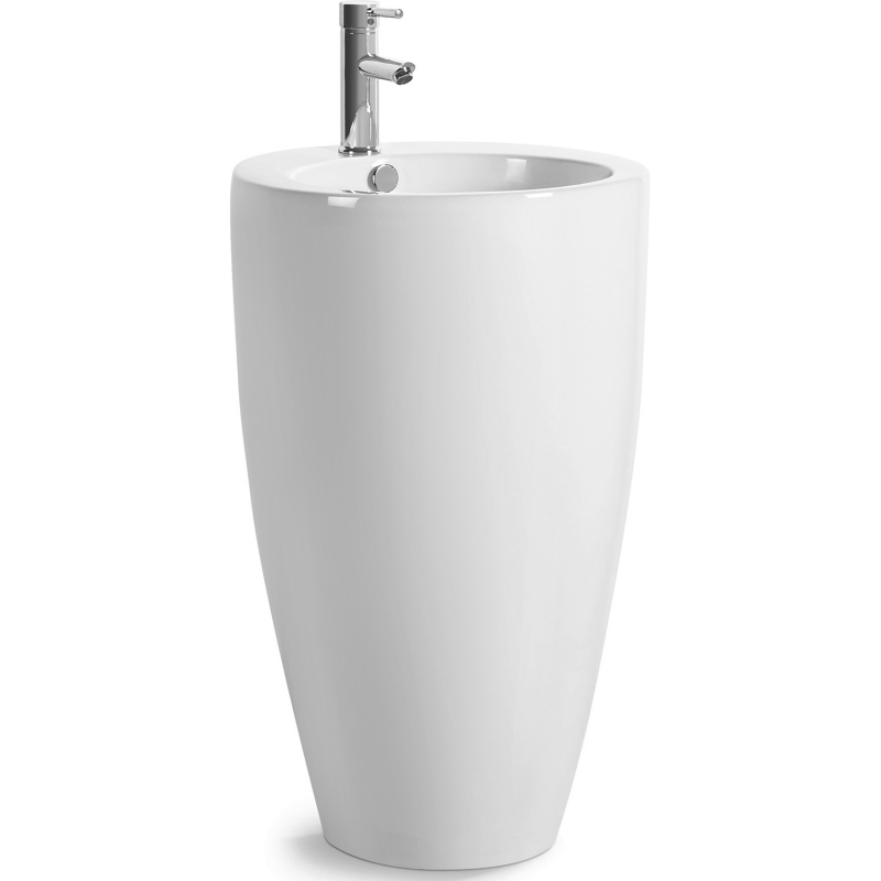 Раковина напольная SantiLine SL-4004 500*500 мм (белый)