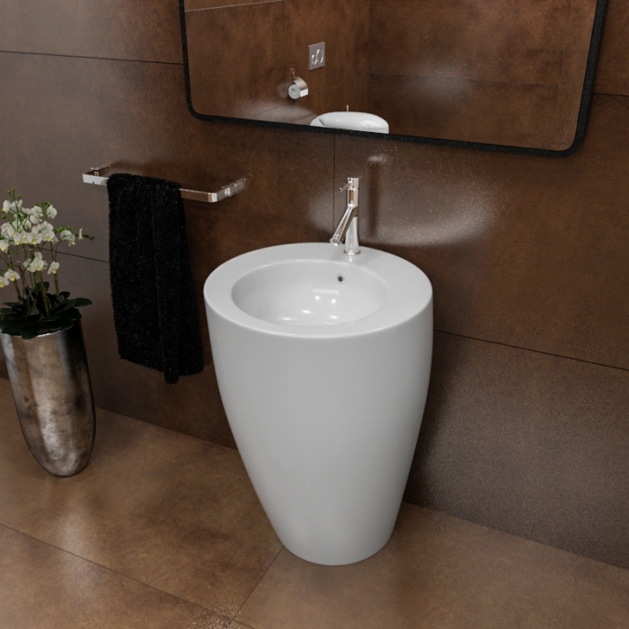 Раковина напольная Nilo Ceramic Venice 2171 500*500 мм (белый)