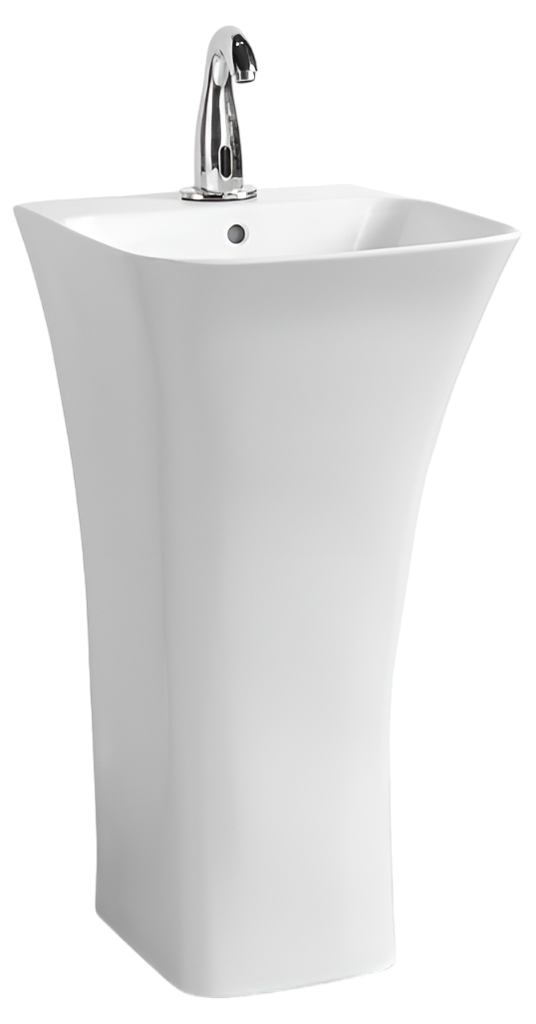 Раковина напольная SantiLine SL-4016 450*450 мм (белый)
