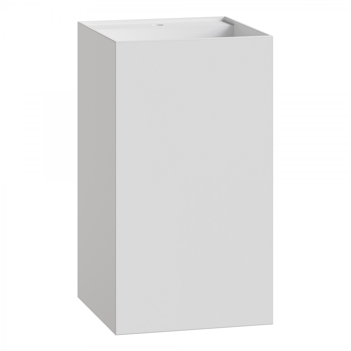 Раковина напольная Boheme Cube Corian 802-MW 480*850 мм (белый матовый)
