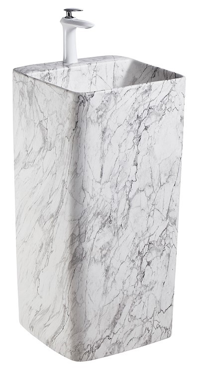 Раковина напольная SantiLine SL-4005MM 420*410 мм (мрамор)