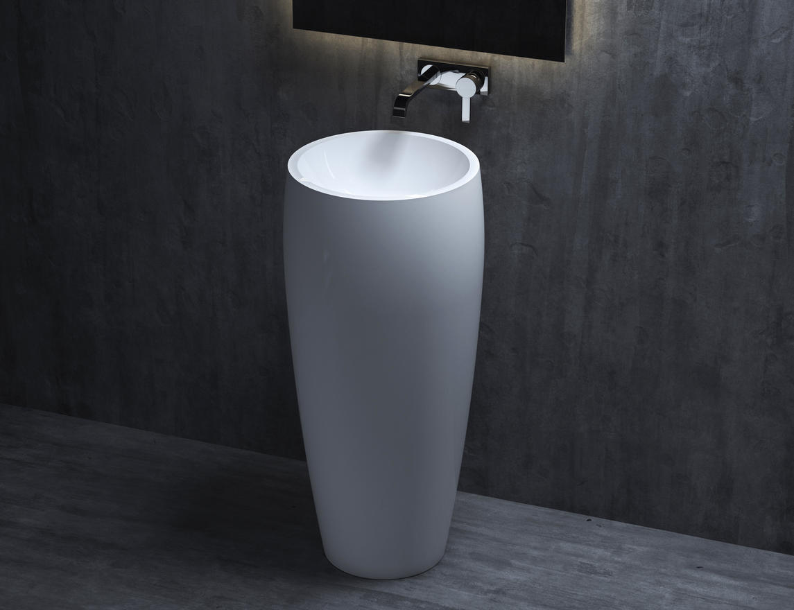 Раковина напольная Salini Armonia 203 S-Sense 470*470 мм (белый матовый)