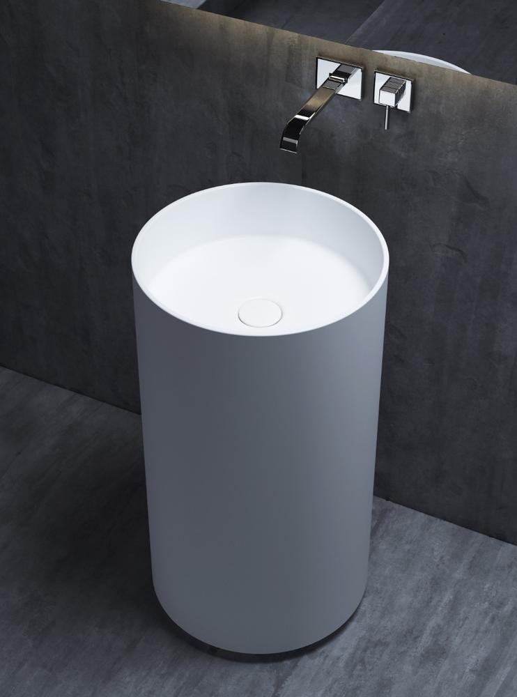 Раковина напольная Salini Armonia 201 S-Stone 450*450 мм (белый матовый)