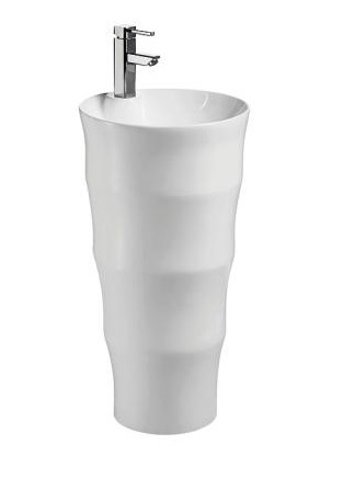 Раковина напольная CeramaLux G-308 420*420 мм (белый)