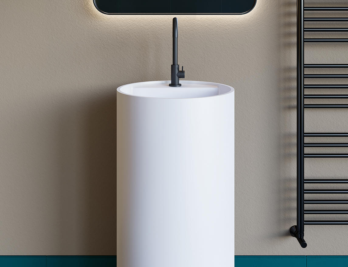 Раковина напольная Salini Armonia S-Sense 450*450 мм (белый)