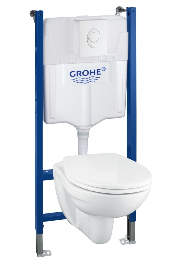 Комплект унитаза с инсталляцией Grohe 39117000 Solido 4 в 1