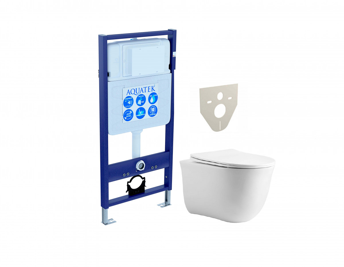Комплект унитаза с инсталляцией Aquatek Классик SET AQUATEK КЛАССИК cm