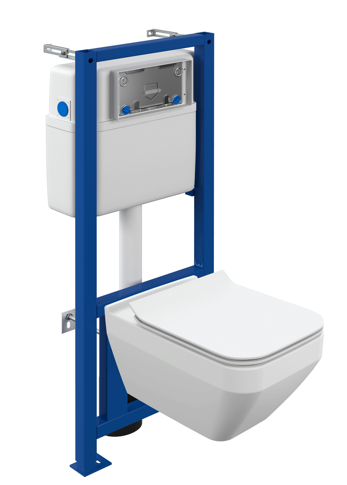 Комплект унитаза с инсталляцией Cersanit Crea SQUARE CO DPL EO slim 63997
