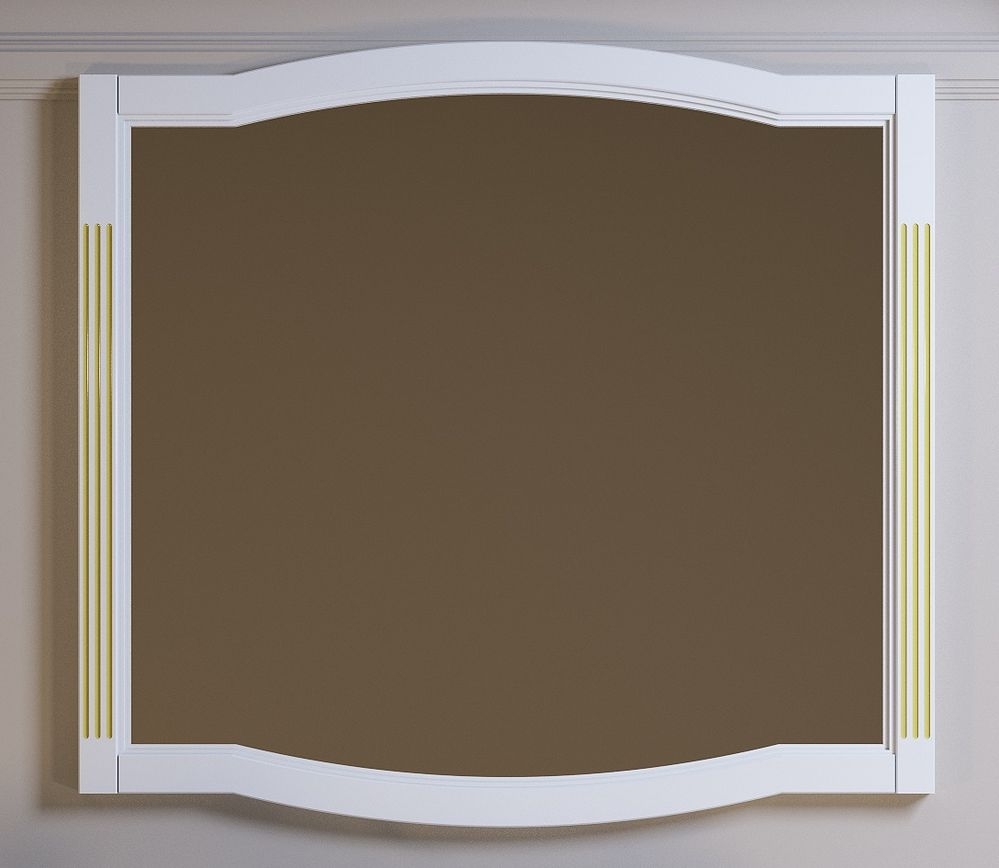 Зеркало Opadiris Лаура Z0000009325 1180*900 мм (белый матовый/бежевая патина)