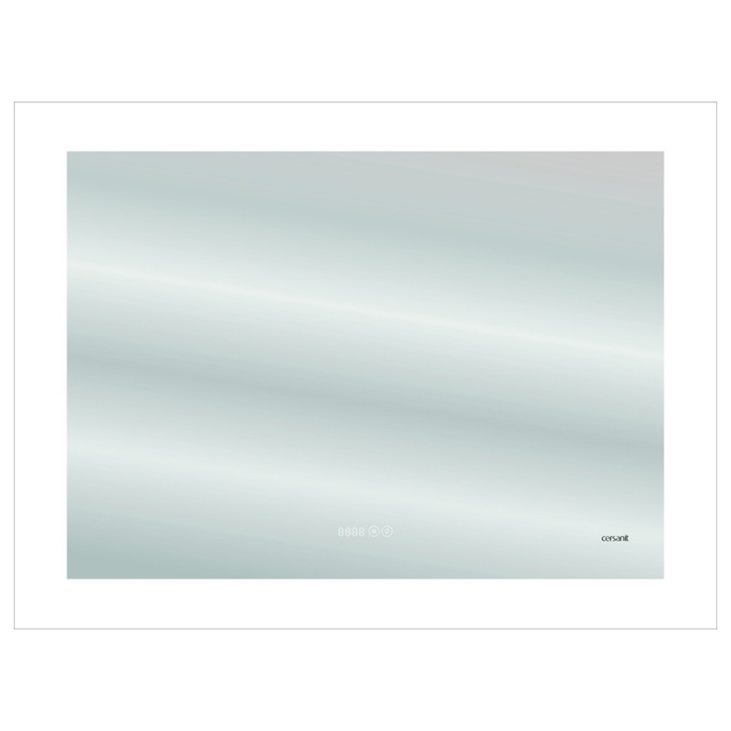 Зеркало Cersanit 060 Design Pro 80 KN-LU-LED060*80-p-Os 80*60 см ( LED, часы, подогрев)