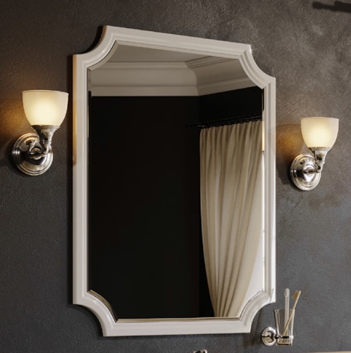 Зеркало Aqwella LaDonna LAD0207W 750*950 мм (белый)