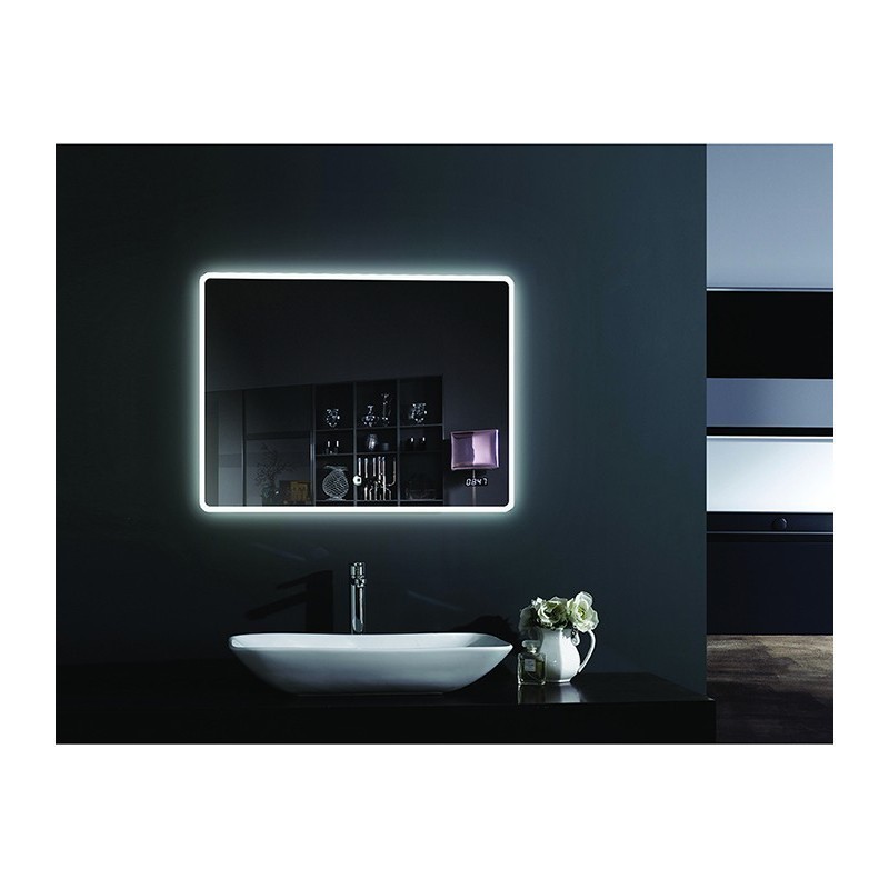 Зеркало Esbano ES-2073RDS 800*600 мм (LED, подогрев,часы)