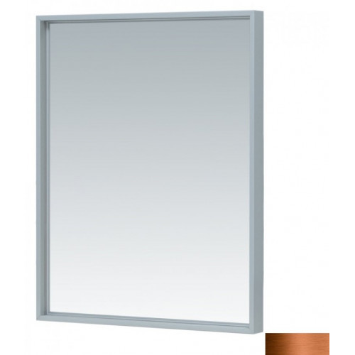 Зеркало Aquanet De Aqua Алюминиум 600*750 мм (медь) подсветка по периметру внешняя+внутренняя