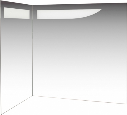 Зеркало Aquanet De Aqua Трио Люкс L 890*550 мм с подсветкой, угловое