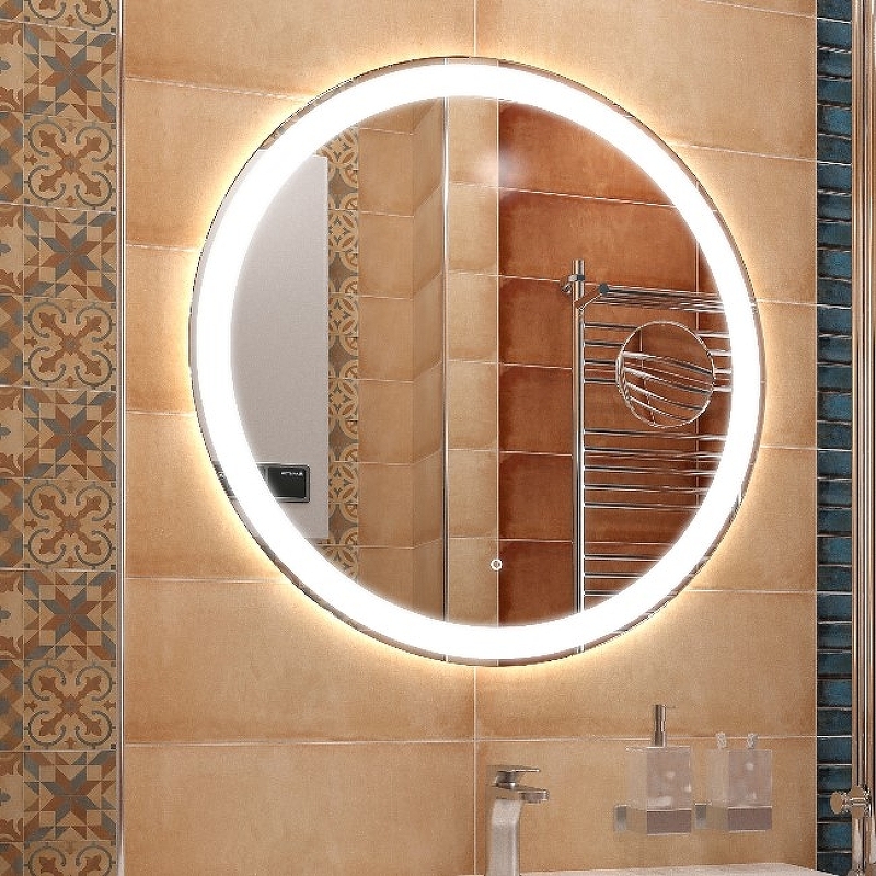 Зеркало Континент Aroma ЗЛП436 780*780 мм (LED, увеличительное зеркало)