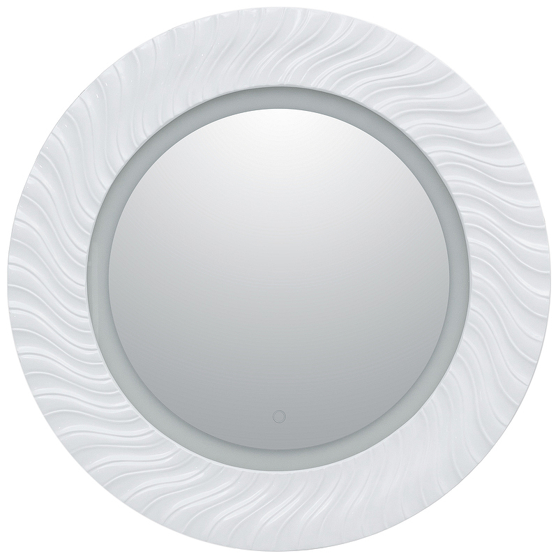 Зеркало Aquanet Милан 830*830 мм с LED подсветкой , сенсорный выключатель (белый)