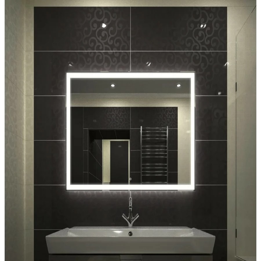 Зеркало Континент Mercury Led ЗЛП1691 800*800 мм (белый) LED