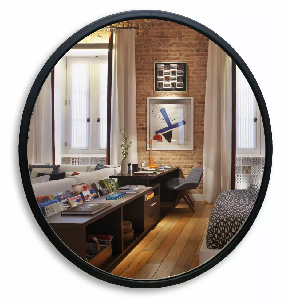 Зеркало Azario Манхэттен-лофт ФР-00002429 770*770 мм (чёрный)