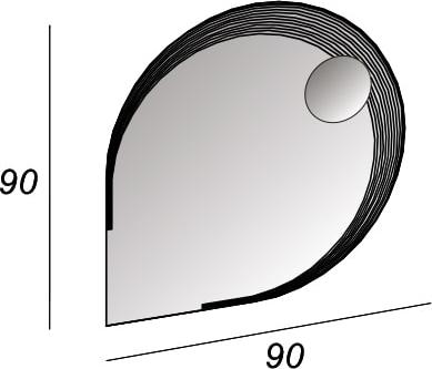 Зеркало Cezares 45012 900*900 мм (LED)