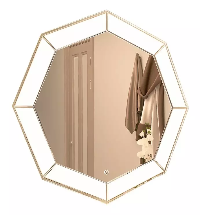 Зеркало Azario Renato CS00063643 800*800 мм (LED, гравировка)