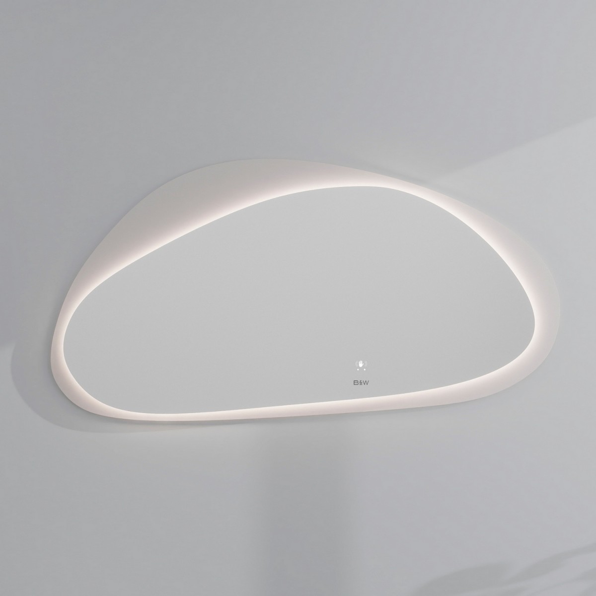 Зеркало Black&White Universe 970.MR1800 1750*700 мм (белый) с LED подсветкой