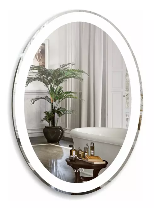 Зеркало Azario Италия ФР-00001057 570*770 мм (LED, часы)