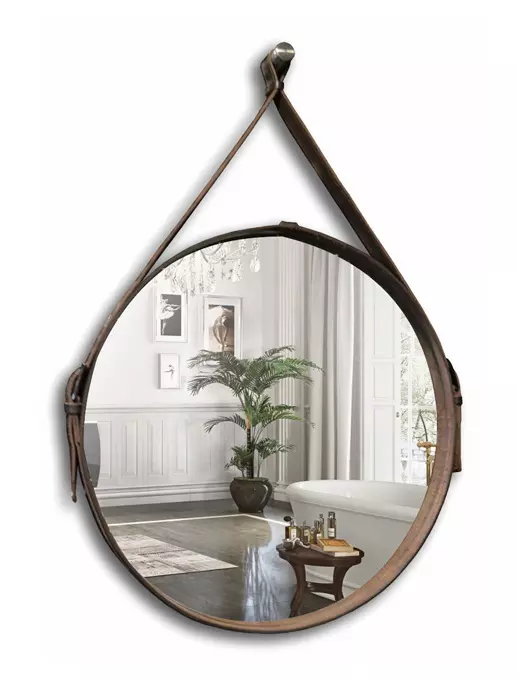 Зеркало Azario Капитан ФР-00001313 510*510 мм (коричневый)