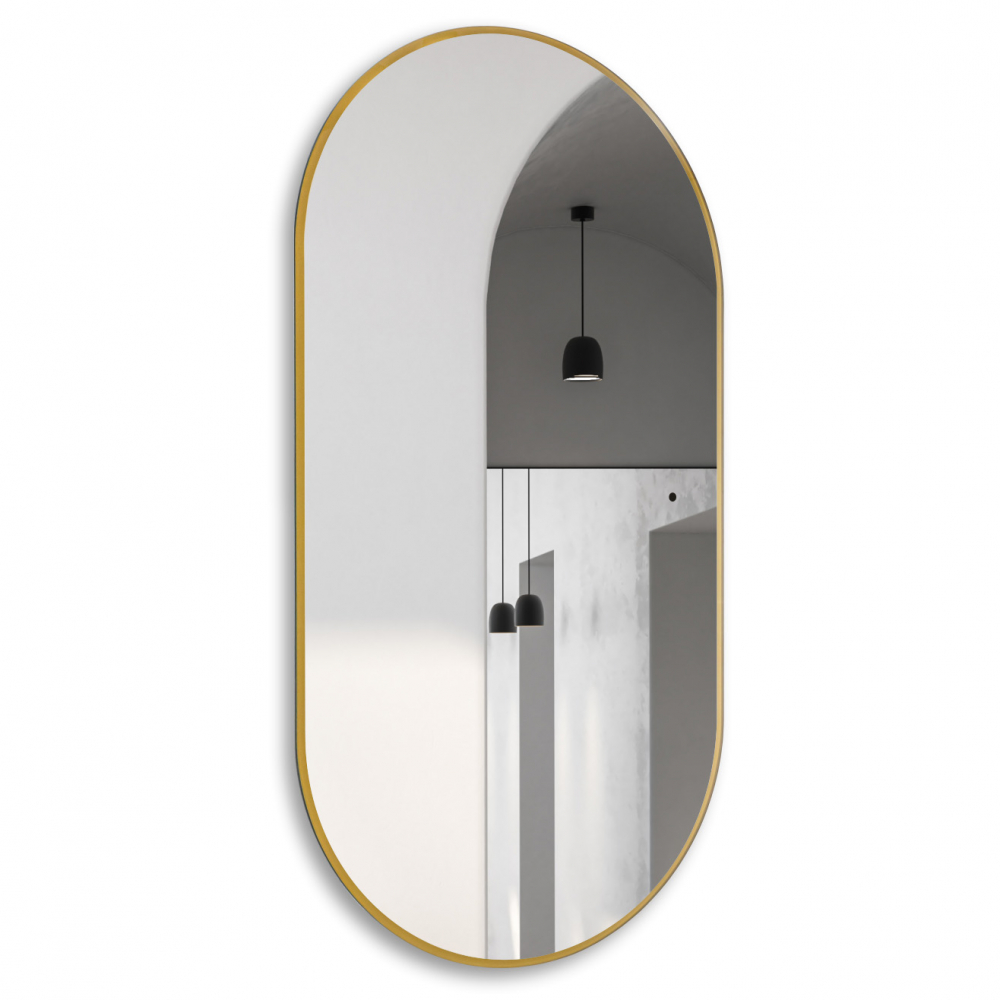 Зеркало Abber Kontur AG6304SCG 550*1050 мм (LED) золото