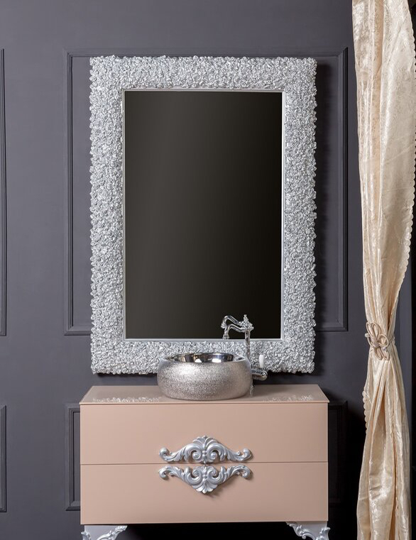 Зеркало ArmadiArt Rose 540 1000*1400 мм (серебро)