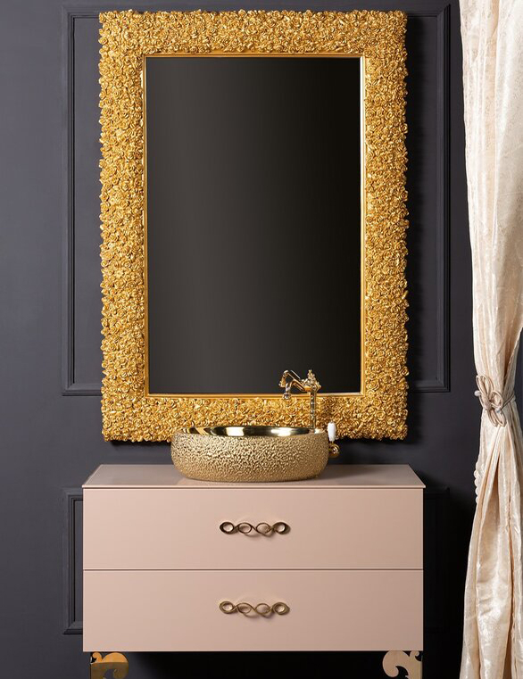 Зеркало ArmadiArt Rose 548 850*1100 мм (золото)