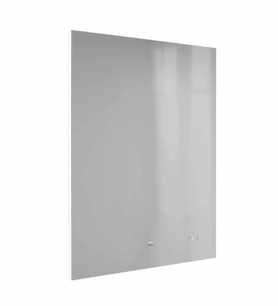 Зеркало Jorno Kvadro Kvdr.02.60/W/RL 600*800 мм (LED, часы)