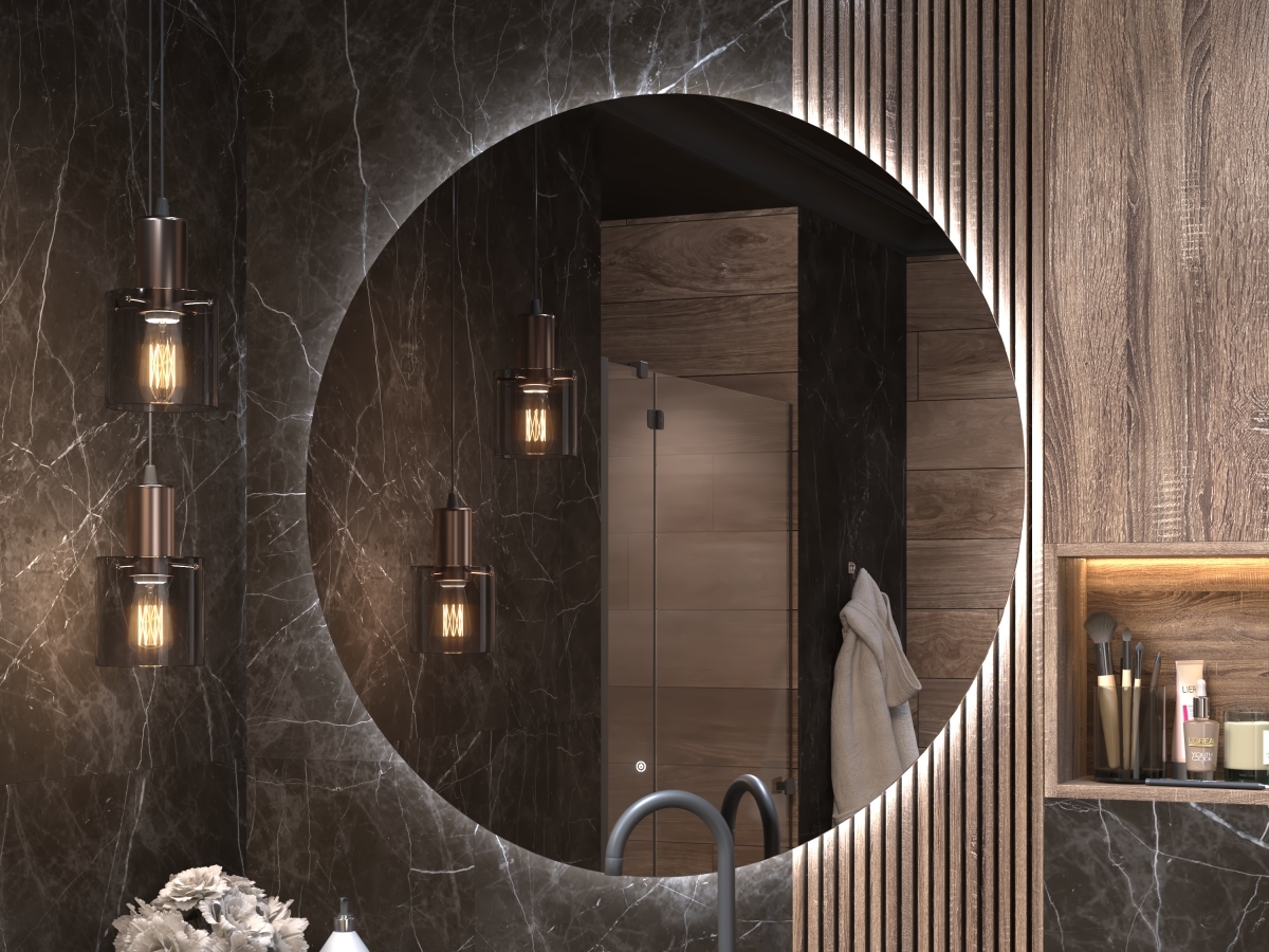 Зеркало Vigo Otti Classic 1100*1100 мм (LED)