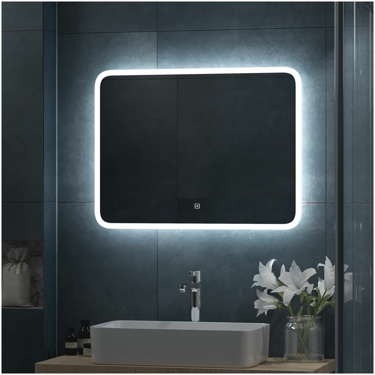 Зеркало Континент Bruno Led ЗЛП2161 800*600 мм (LED)