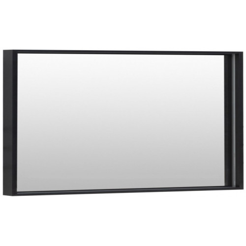 Зеркало Aquanet De Aqua Алюминиум 1400*750 мм (черный) подсветка по периметру внешняя+внутренняя