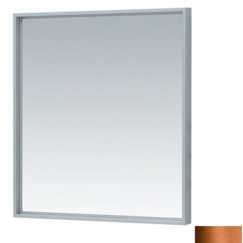 Зеркало Aquanet De Aqua Алюминиум 800*750 мм (медь) подсветка по периметру внешняя+внутренняя