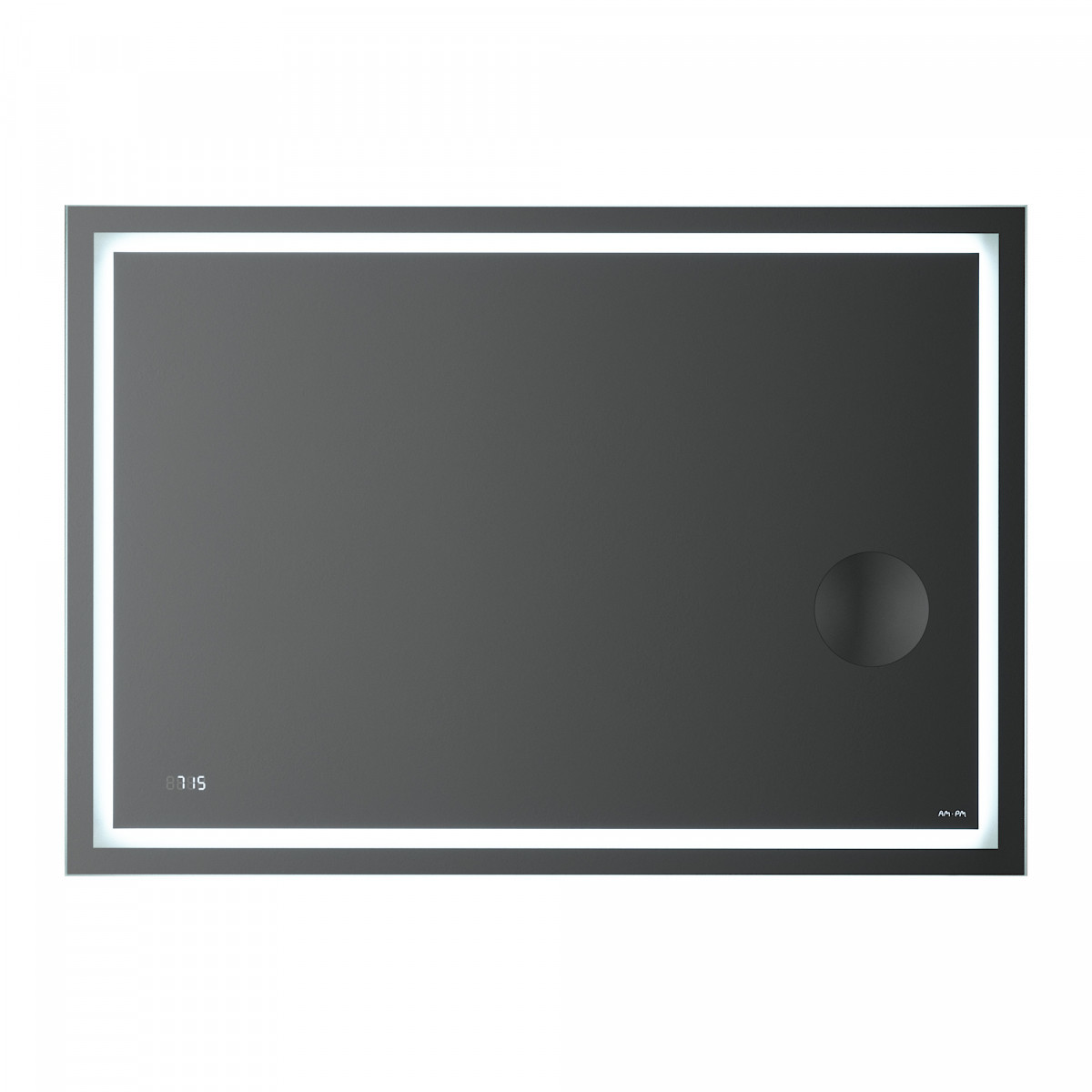 Зеркало AM.PM Gem M91AMOX1003WG 1000*700 мм (LED, часы, линза)